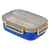 Cross-border lunch box, microwave oven heating bento box, simple fork and spoon tableware for work, PP sealed compartments lunch box Item Picture